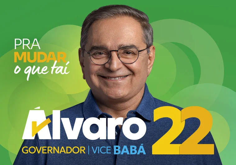 Santinho oficial do Álvaro 22